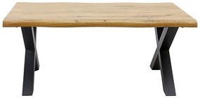 Dizajnový konferenčný stolík Onofrio 90 cm vzor divoký dub