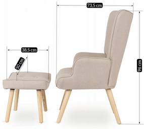 PROXIMA.store - Moderné kreslo LOZANO 2 FARBA: sivá