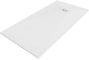 Mexen Hugo, obdĺžniková sprchová vanička SMC 170 x 80 cm, biela, biela krytka, 42108017-W