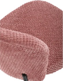 Jedálenská stolička bouclé, ružová CT-W1077 PINK2