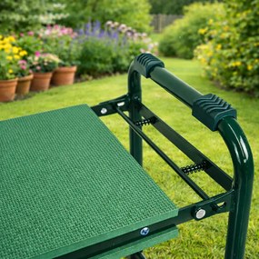 Záhradné sedadlo BestBerg BBTG-KP2 / 58 × 29,6 × 44 cm / zelená