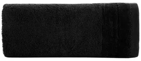 Bavlnený uterák čierny DAMLA 70x140 cm