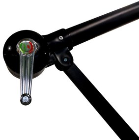 Zahradní slunečník Houseland Mavex s LED osvětlením 300 cm tmavě hnědý