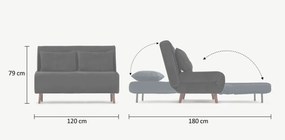Dvojmiestna rozkladacia pohovka Seater Folde - výber z 5 prevedení