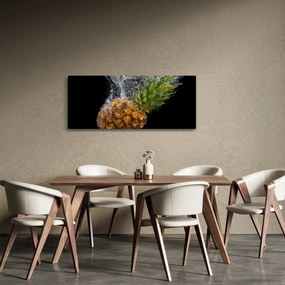 Obraz ananásu vo vode (120x50 cm)