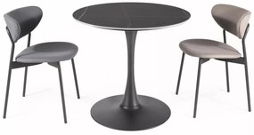 Kulatý jídelní stůl Espero 80 cm černý