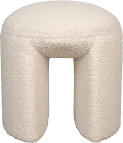 Krémovobiela čalúnená stolička Noxx – White Label