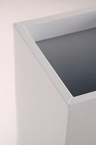 Kvetináč BLOCK, pozink, výška 100 cm, biely, vr. zavlaž. systému