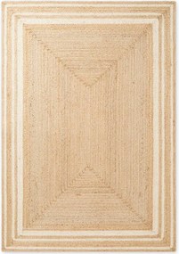Krémovobiely/v prírodnej farbe obojstranný/ručne tkaný jutový koberec 120x170 cm Jutta – Hanse Home