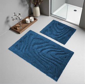 Sada kúpeľňových koberčekov BOSTON 11 tmavomodrá