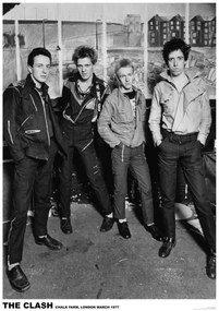 Plagát, Obraz - The Clash - London 1977, (59.4 x 84 cm)