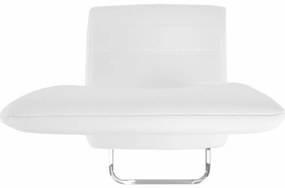Kondela Jedálenská stolička, biela/chróm, VATENA