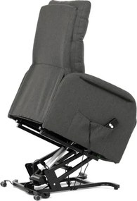 Polohovacie kreslo sivé, elektrické TV-5482 GREY2