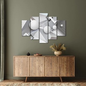 Geometrický abstraktný obraz (150x105 cm)