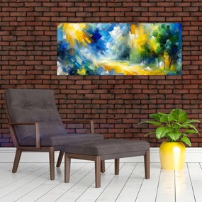 Obraz - Abstraktný slnečný deň (120x50 cm)