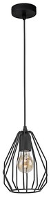 TK Lighting Luster na lanku BRYLANT BLACK 1xE27/60W/230V 2256