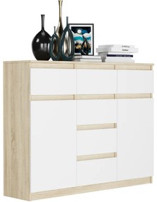 Dizajnová komoda S-62D s čistými líniami - rôzne farebné prevedenia artisan