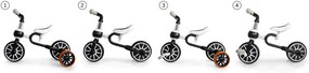 WELLHOX Balančný bicykel 4v1 - čierny