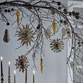Bloomingville Papierová ozdoba Star Ornament – set 9 ks