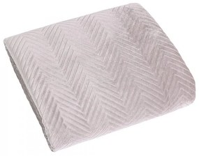 Dekorstudio Zamatový prehoz na posteľ SOFIA v púdrovoružovej farbe Rozmer prehozu (šírka x dĺžka): 200x220cm