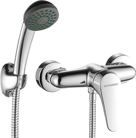 Kuchinox Oris, nástenná sprchová batéria s ručnou sprchovou súpravou, chrómová, LAV-BQO_041D