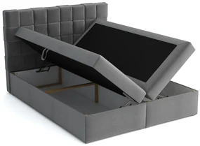 Kontinentálna posteľ Carmen Box, Rozmer postele: 140x200, Dostupné poťahy: Kronos 02