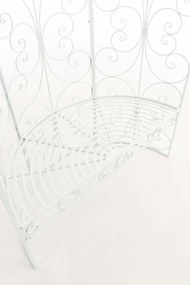 Oblúk na ruže Rosie s lavičkami - Biela