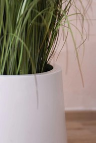 Izbový kvetináč GIRAR, sklolaminát, priemer 42 cm, biely