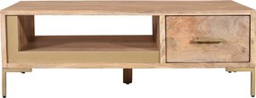 XXXLutz KONFERENČNÝ STOLÍK, prírodná farba, drevo, 130/45/70 cm MID.YOU - Stolíky do obývačky - 002367015501