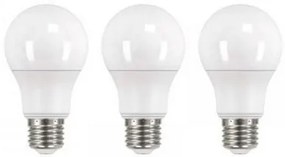 EMOS Sada LED žiaroviek, E27, A60, 9W, 806lm, neutrálna biela, 3ks