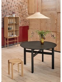 Čierny okrúhly jedálenský stôl ø 140 cm Fjord – Hübsch