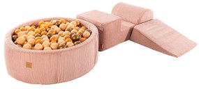 Bazénová zostava Corduroy Pink, 90x30 cm, Ružová