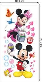 Veselá Stena Samolepka Minnie a Mickey Mouse