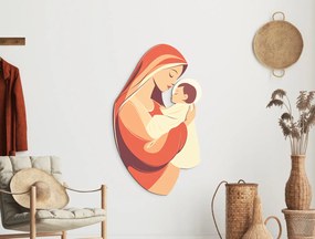 drevko |  Obraz Madona s Dieťaťom  65 x 38 cm