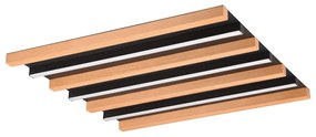 LED stmievateľné stropné svietidlo v čierno-prírodnej farbe 6x46 cm Fontana – Trio