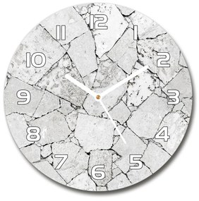 Sklenené hodiny okrúhle Kamenná stena pl_zso_30_f_77063653