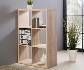 Regál Max, 3x2 priehradky, dub sonoma