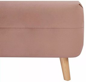 Ružové rozkladacie kreslo SPIKE VELVET