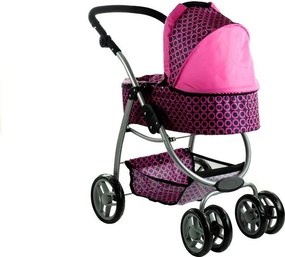 Kočík pre bábiky Alice Deep, kočík, prenosná postieľka 2v1