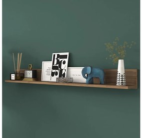 Nástenná polica RANI 135,8x15 cm hnedá