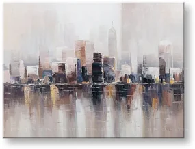Maľovaný obraz na stenu VEĽKOMESTO 120x90 cm | rôzne rozmery