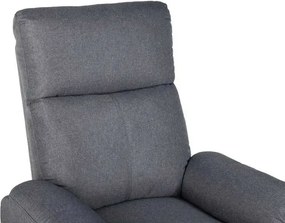 LuxuryForm DESIGN Televízne kreslo CARLOS s polohovaním - sivé