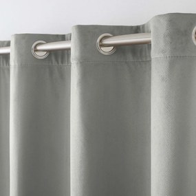 Sivý zamatový termo záves 140x260 cm Polarchic – douceur d'intérieur