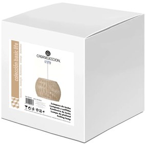 Ratanové stropné svietidlo v prírodnej farbe s ratanovým tienidlom ø 35 cm Natural Way – Casa Selección