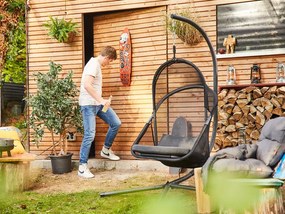 SIENA GARDEN Závesné kreslo YOBAYA (čierna) (100333538)