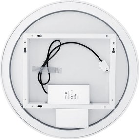 Nimco Biele okrúhle LED zrkadlo pr. 600 s dvoma dotykovými senzormi - ZPB 28000RVX-05