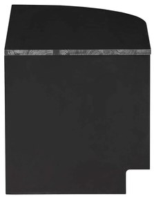 Čierny modulárny TV stolík z borovicového dreva 78x40 cm Finca – WOOOD