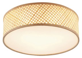 Orientálne bambusové stropné svietidlo prírodné 40 cm - Tremmo