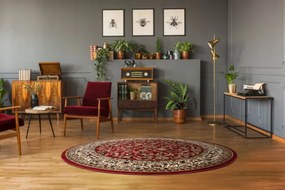 Koberec ROYAL ADR kruh vzor 1745 bordo