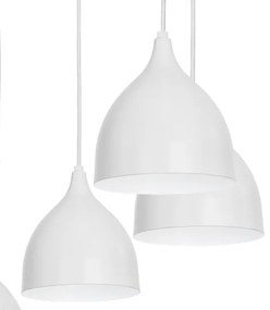 Luster na lanku NOAK 5xE27/15W/230V šedá